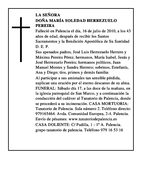 Doña María Soledad Herrezuelo Pereira