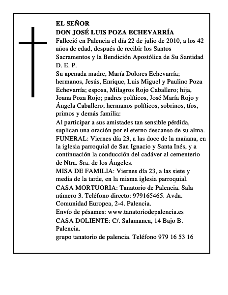 Don José Luis Poza Echevarría