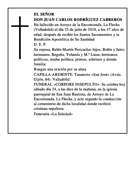 Don Juan Carlos Rodríguez Cabreros