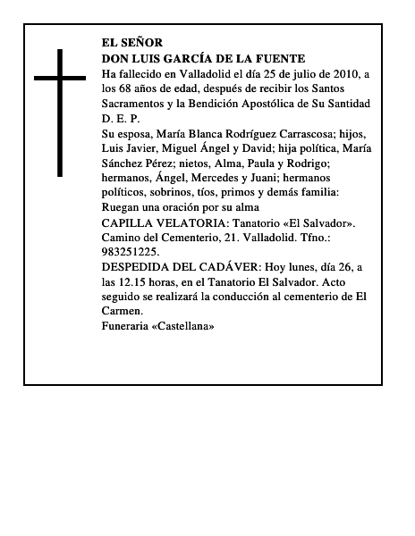 Don Luis García de la Fuente