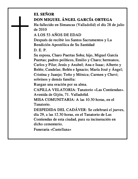 Don Miguel Ángel García Ortega