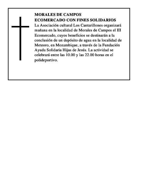 Ecomercado con fines solidarios