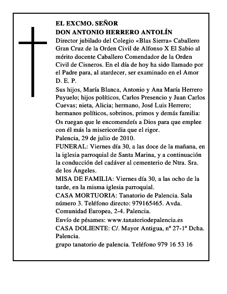 Don Antonio Herrero Antolín