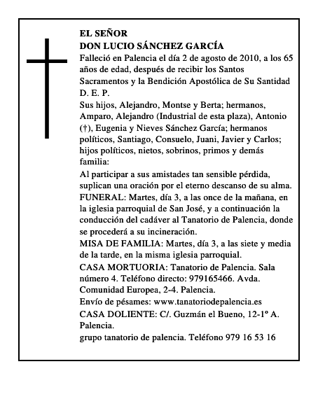 Don Lucio Sánchez García