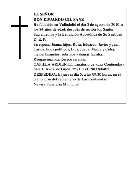 Don Eduardo Gil Sanz