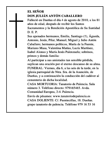 Don Julián Antón Caballero