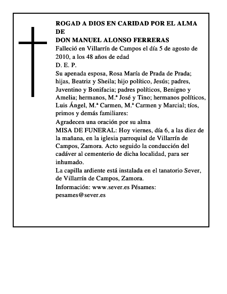 Don Manuel Alonso Ferreras