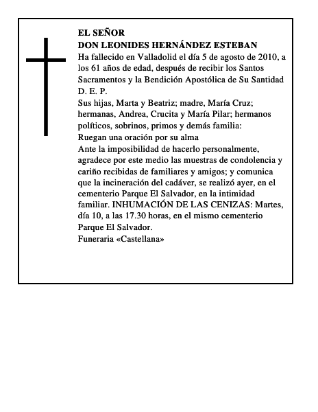 Don Leonides Hernández Esteban