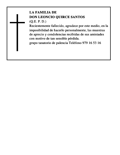 Don Leoncio Quirce Santos