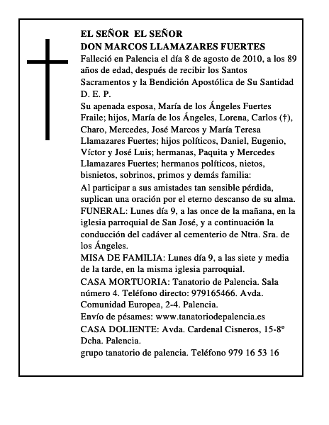 Don Marcos Llamazares Fuertes