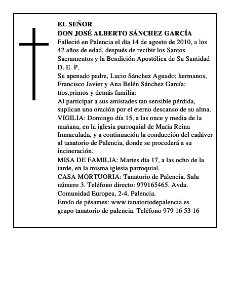 Don José Alberto Sánchez García