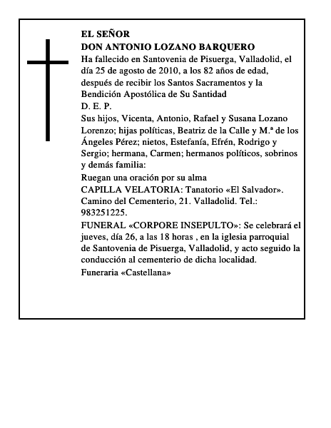 Don Antonio Lozano Barquero