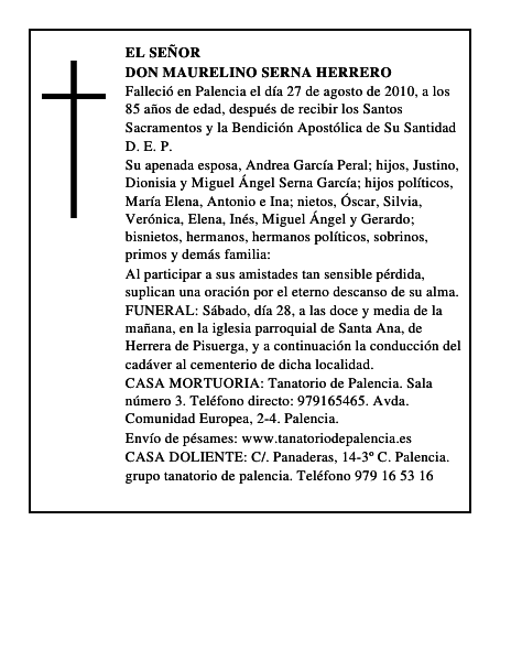 Don Maurelino Serna Herrero