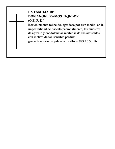 Don Ángel Ramos Tejedor