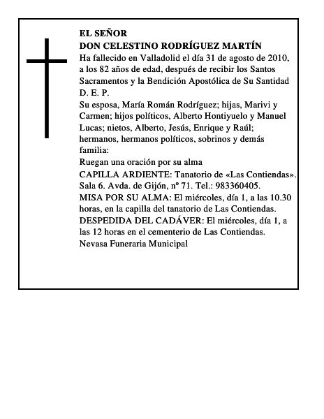 Don Celestino Rodríguez Martín
