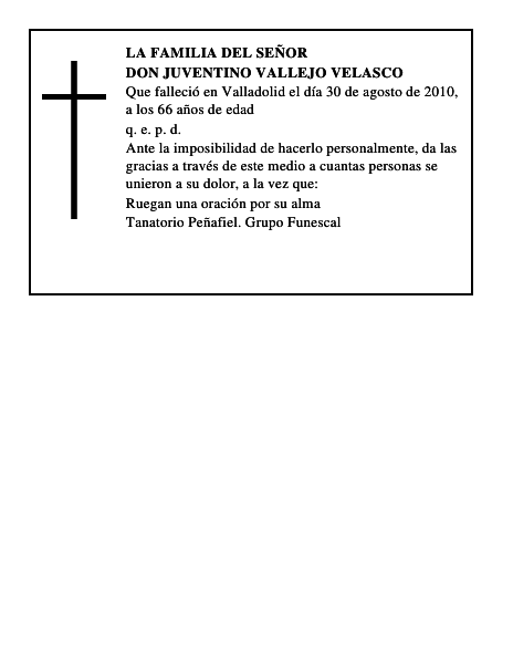 Don Juventino Vallejo Velasco