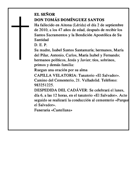 Don Tomás Domínguez Santos