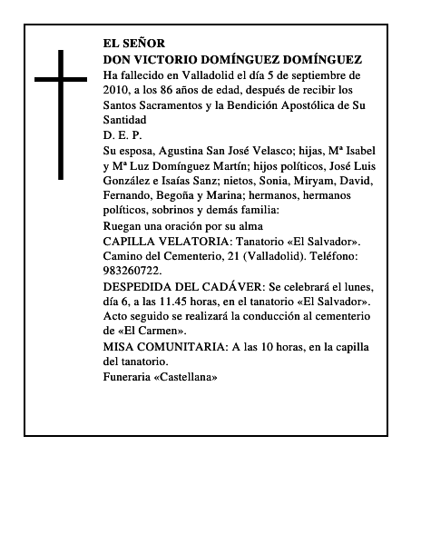 Don Victorio Domínguez Domínguez