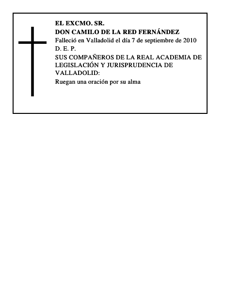 Don Camilo de la Red Fernández