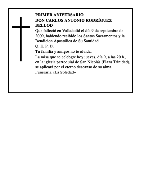 Don Carlos Antonio Rodríguez Bellod