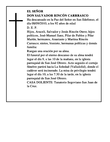 Don Salvador Rincón Carrrasco