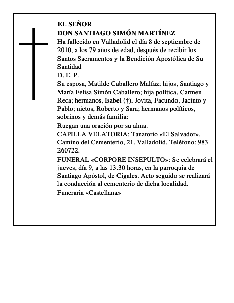 Don Santiago Simón Martínez