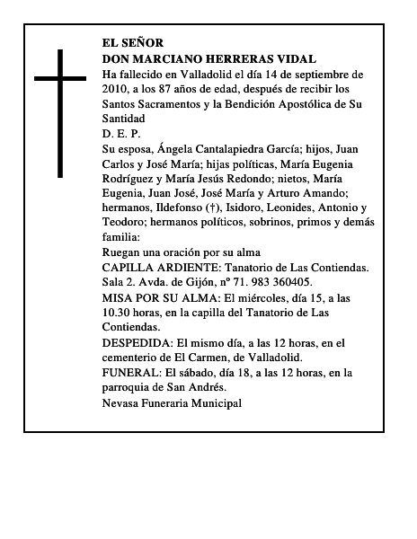 Don Marciano Herreras Vidal