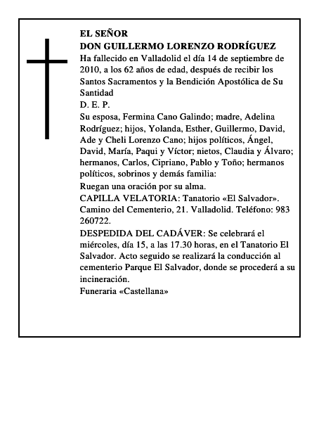 Don Guillermo Lorenzo Rodríguez