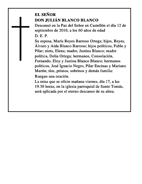 Don Julián Blanco Blanco