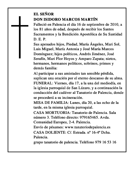 Don Isidoro Marcos Martín