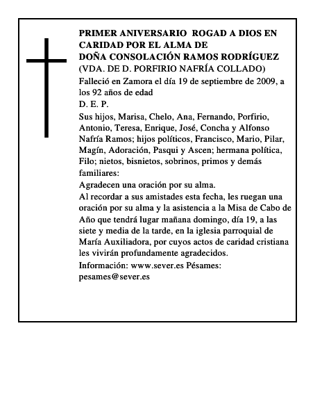 Doña Consolación Ramos Rodríguez