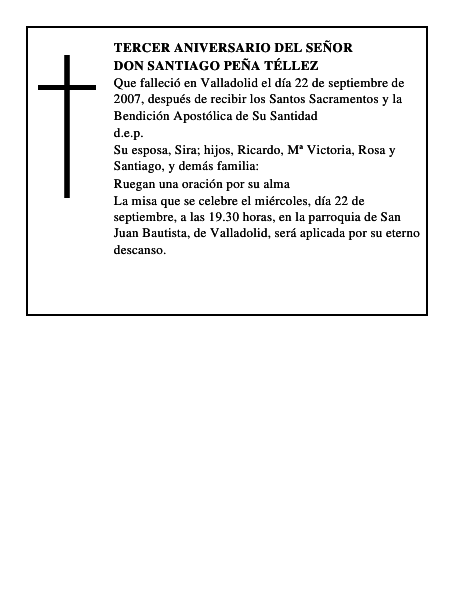 Don Santiago Peña Téllez