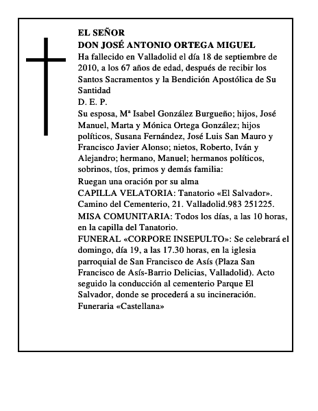 Don José Antonio Ortega Miguel