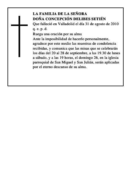 Doña Concepción Delibes Setién