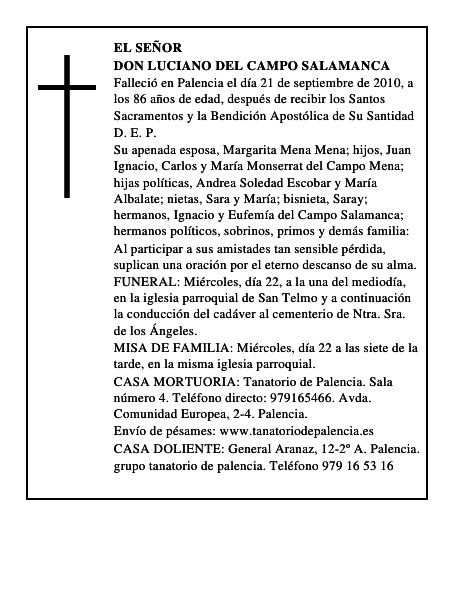 Don Luciano del Campo Salamanca