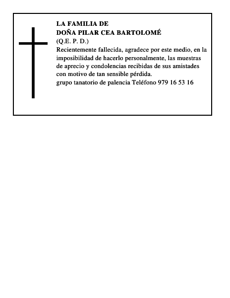 Doña Pilar Cea Bartolomé