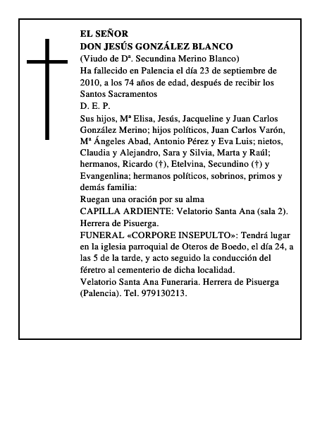 Don Jesús González Blanco