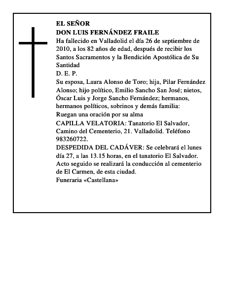 Don Luis Fernández Fraile