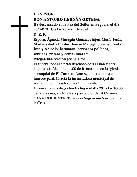 Don Antonio Hernán Ortega