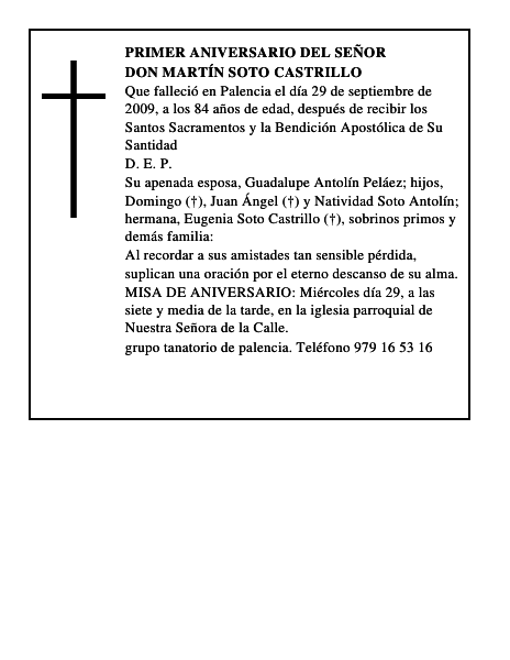 Don Martín Soto Castrillo