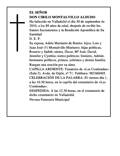 Don Cirilo Montalvillo Aldudo