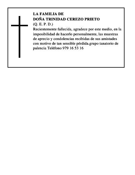 Doña Trinidad Cerezo Prieto