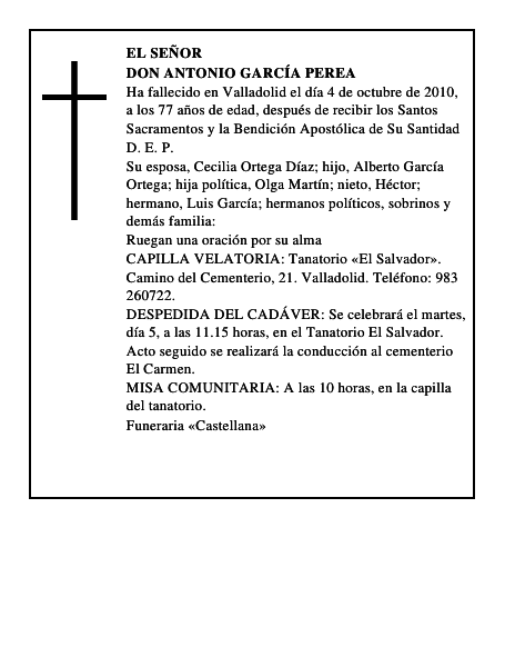 Don Antonio García Perea
