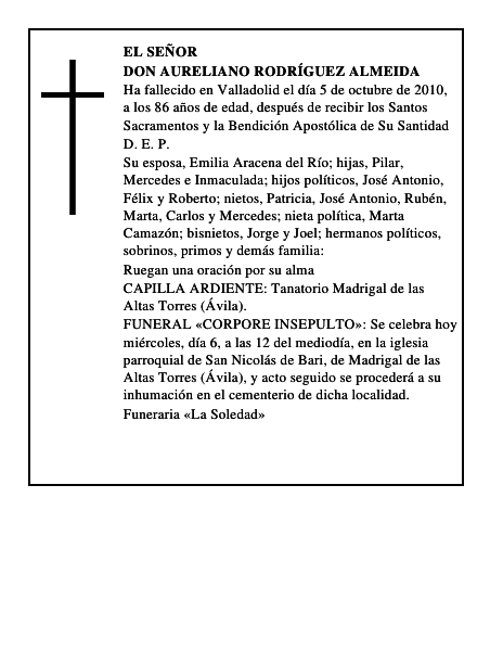 Don Aureliano Rodríguez Almeida