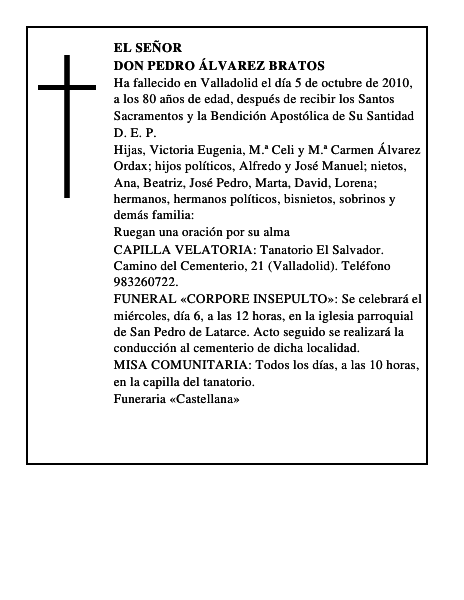 Don Pedro Álvarez Bratos