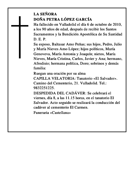 Doña Petra López García