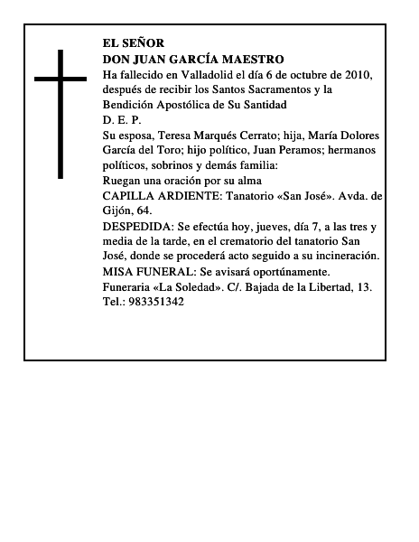 Don Juan García Maestro