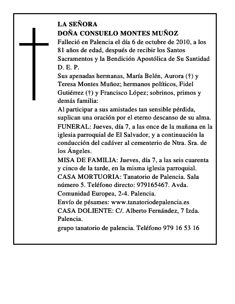 Doña Consuelo Montes Muñoz