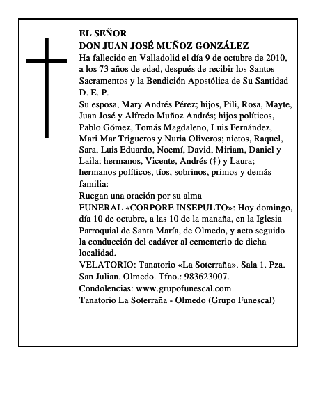 Don Juan José Muñoz González