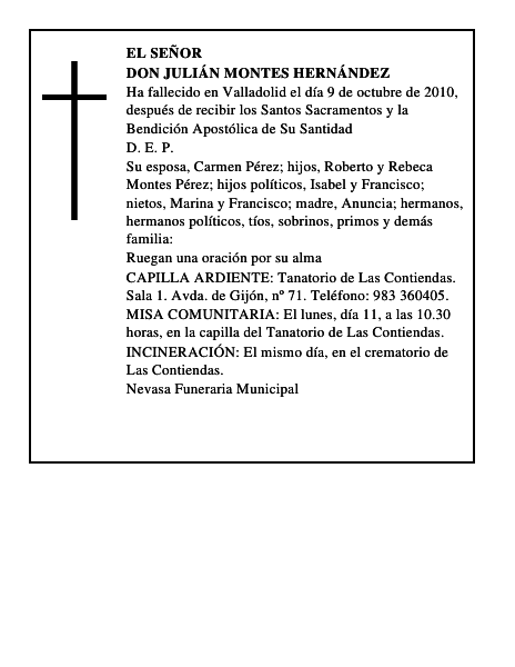 Don Julián Montes Hernández